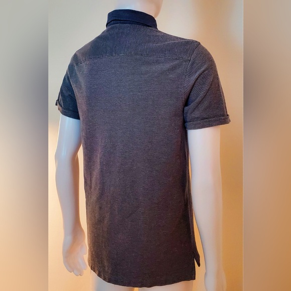 Tommy Hilfiger Light Blue Gray Buttoned Polo Shirt Short Sleeves New - Picture 4 of 12